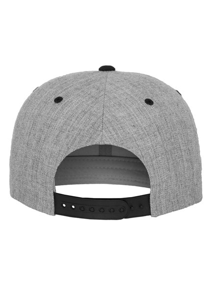 in 2 Tone Yupoong for Snapback wholesale - Cap Snapback Heather 6089MT Grey-Black Capmodell Caps